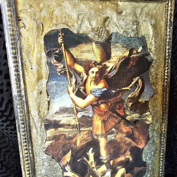 St. Michael Overwhelming The Devil Wall Art - Picture 2 of 3